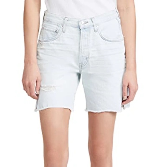 NWT EDWIN DENIM CAI 7 SHORTS IN DAYDREAM SIZE 25 Z522